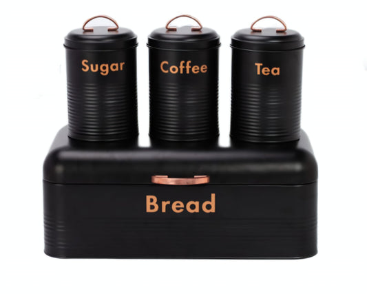 Bread bin canisters set
