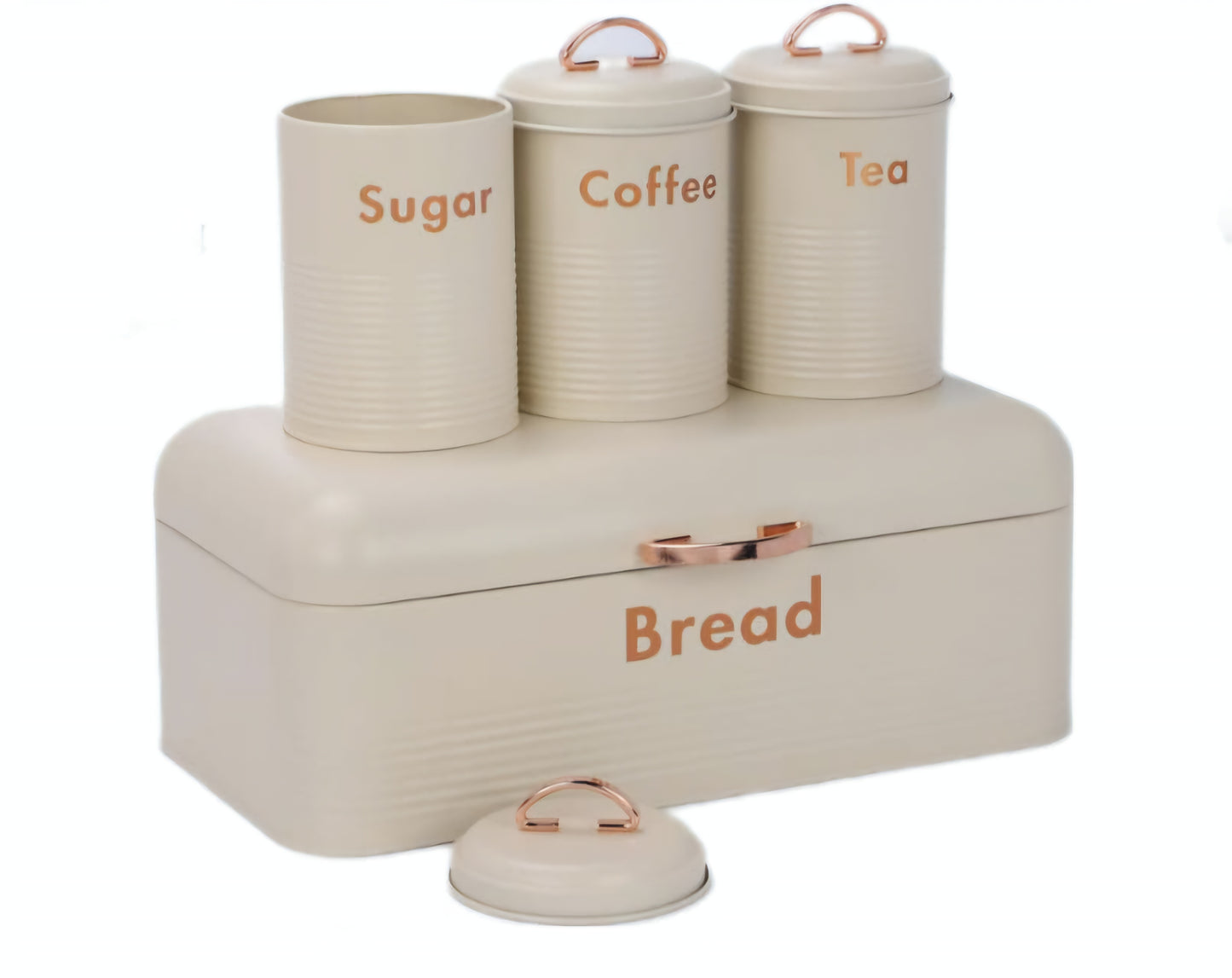 Bread bin canisters set
