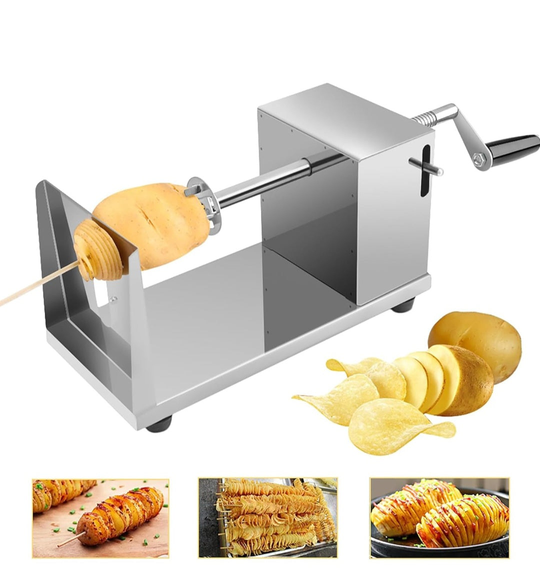Stainless spiral potato twister