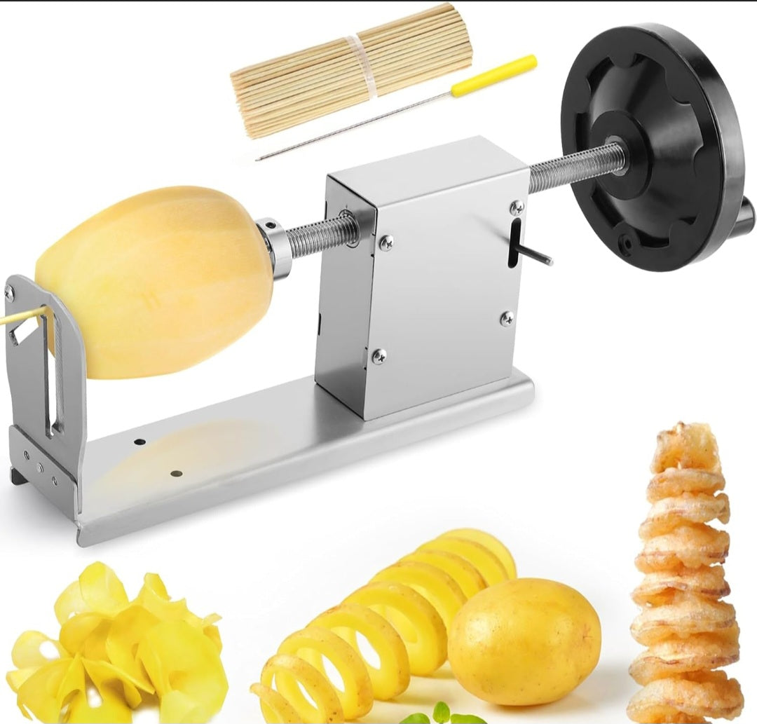 Stainless spiral potato twister