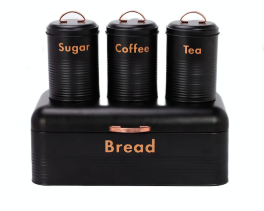 Bread bin canisters set
