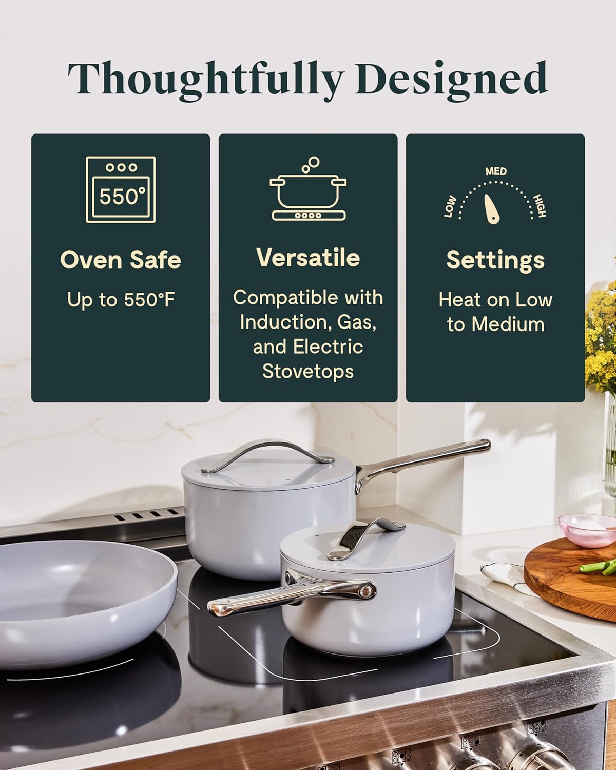 Non stick cookware set