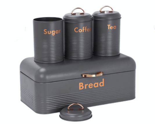 Bread bin canisters set